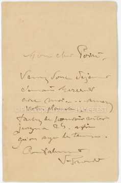 Correspondance entre Victor Prouvé et Léopold Poiré (Nancy)